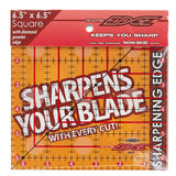 Cutting Edge Sharpening Edge Clear Ruler 6.5" x 6.5"
