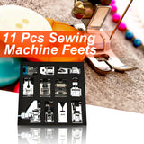 11pcs Domestic Sewing Machine Presser Foot Feet For Most Of Household Multi-functional Sewing Machines Arts Apparel Sewing