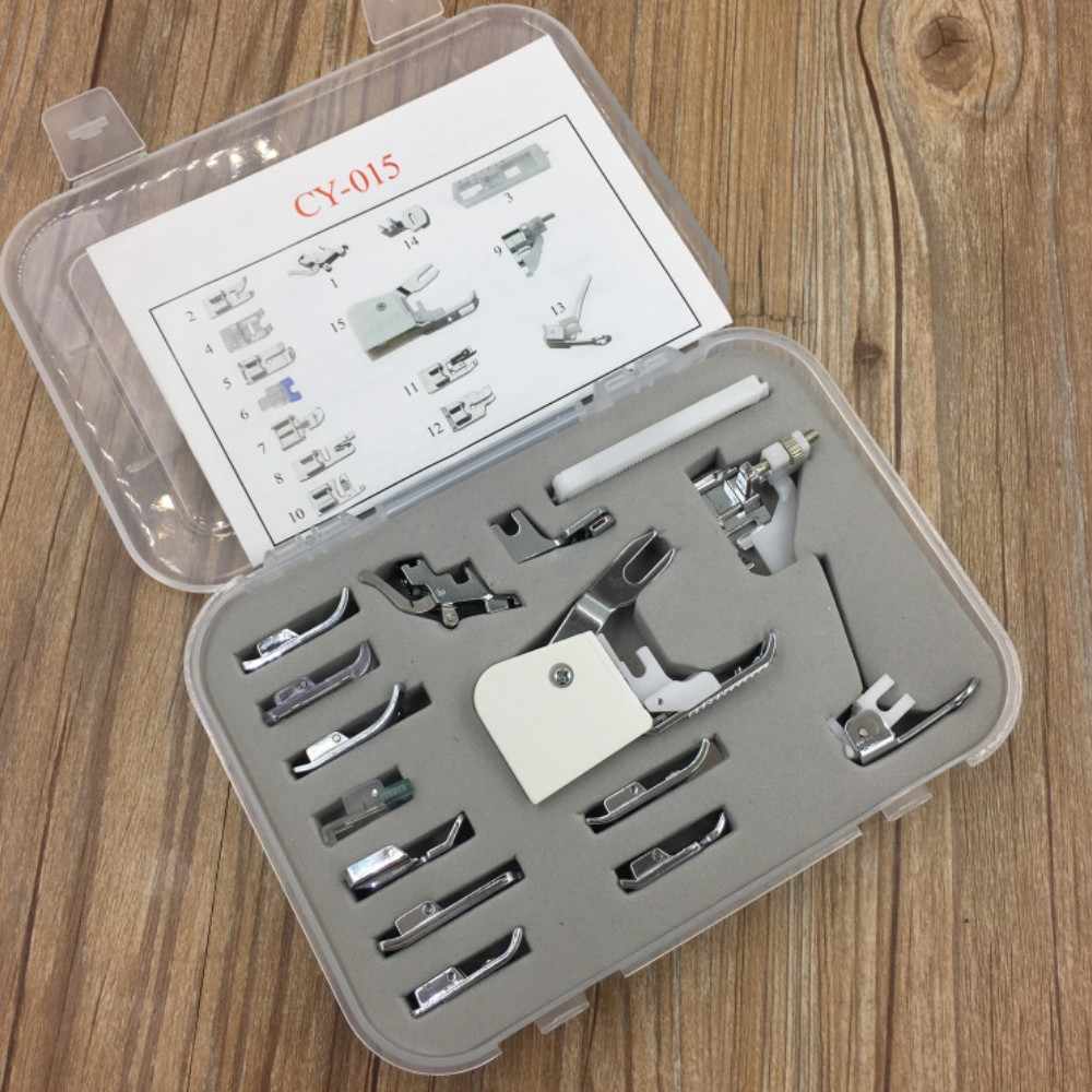 Fenrry 15pcs Multifunction Presser Foot Sewing Machine Supplies Presser  Foot Sewing Accessories for Sewing Machines Feet Kit Set