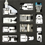 11pcs Domestic Sewing Machine Presser Foot Feet For Most Of Household Multi-functional Sewing Machines Arts Apparel Sewing