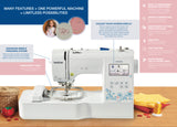Innov-is NV18e Brother Embroidery Machine,  for more information contact us on +965-66562234, لمزيد من المعلومات حول هذه المكينة يرجى التواصل على الرقم التالي 66562234