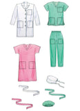 Misses'/Men's Lab Coat, Scrubs, Hats and Tie Belt