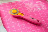 OLFA DOUBLE-SIDED CUTTING MAT PINK 45X30cm/12x18inches