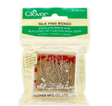 Silk Glasshead Pins Size 30 - 1 1/4in (100ct) by Clover Needlecraft for Clover