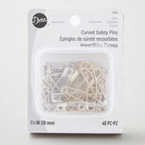 Curved Safety Pins 1 1/2" Size 2 (40ct)