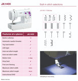 Brother JA1400 Sewing Only Machine