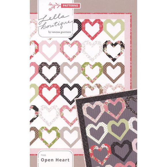 Open Heart Pattern by Lella Boutique for Moda Fabrics
