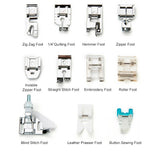 11pcs Domestic Sewing Machine Presser Foot Feet For Most Of Household Multi-functional Sewing Machines Arts Apparel Sewing